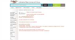 Desktop Screenshot of librairiedeslivresetvous.fr